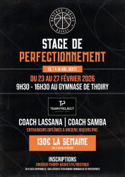 STAGE DE PERFECTIONNEMENT - 23 au 27 Février 2026