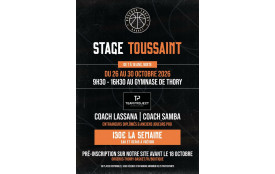 STAGE DE BASKET - 26 au 30 Octobre 2026